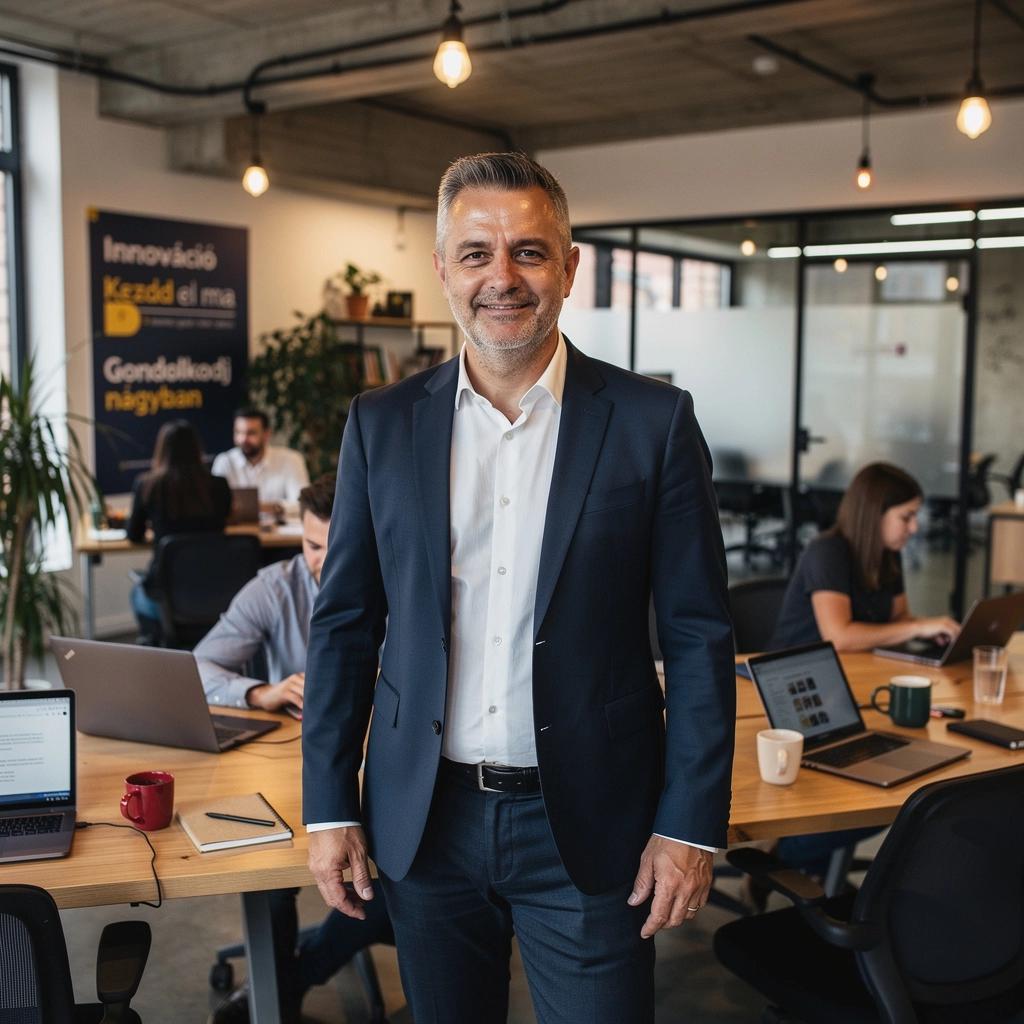 Startup ökoszisztémát ábrázoló grafika, amely a növekedést szimbolizálja